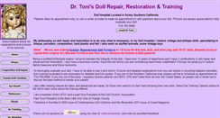 Desktop Screenshot of dolldoctor.net